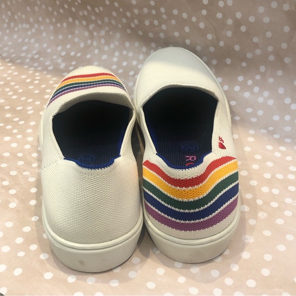 ROTHY’s Women’s Pride San Francisco Rainbow Slip On Sneaker Size 8.5 - Picture 6 of 10